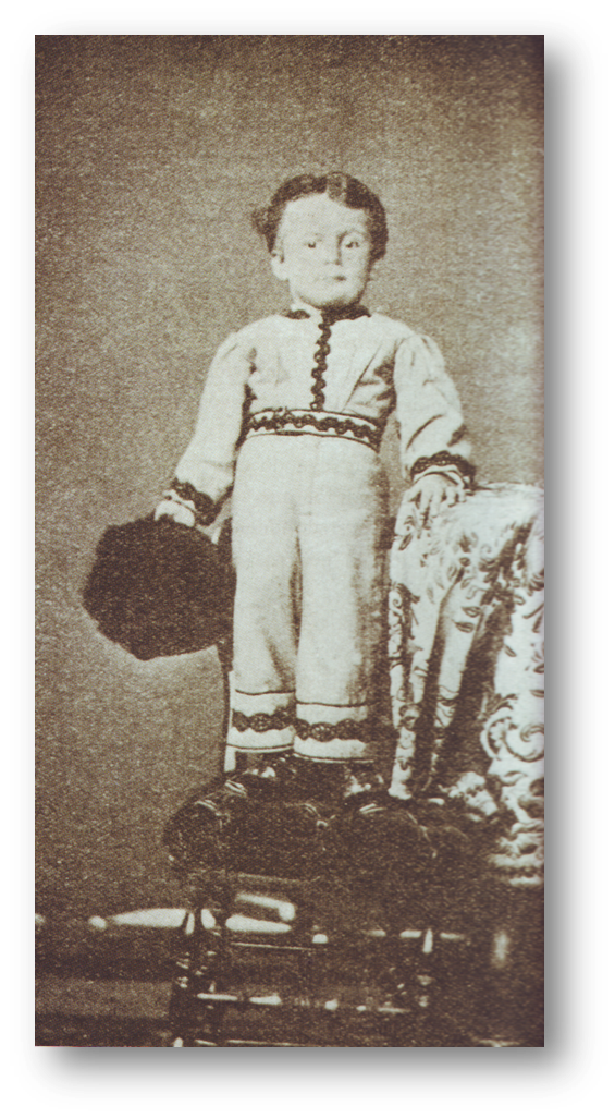 A la edad de 3 años el día de su Confirmación